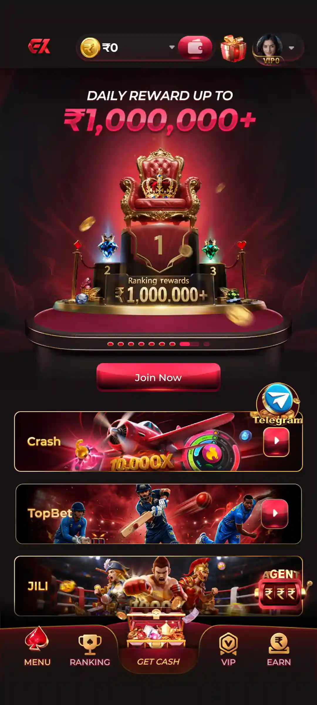 EK7 Game Android account and gaming screen