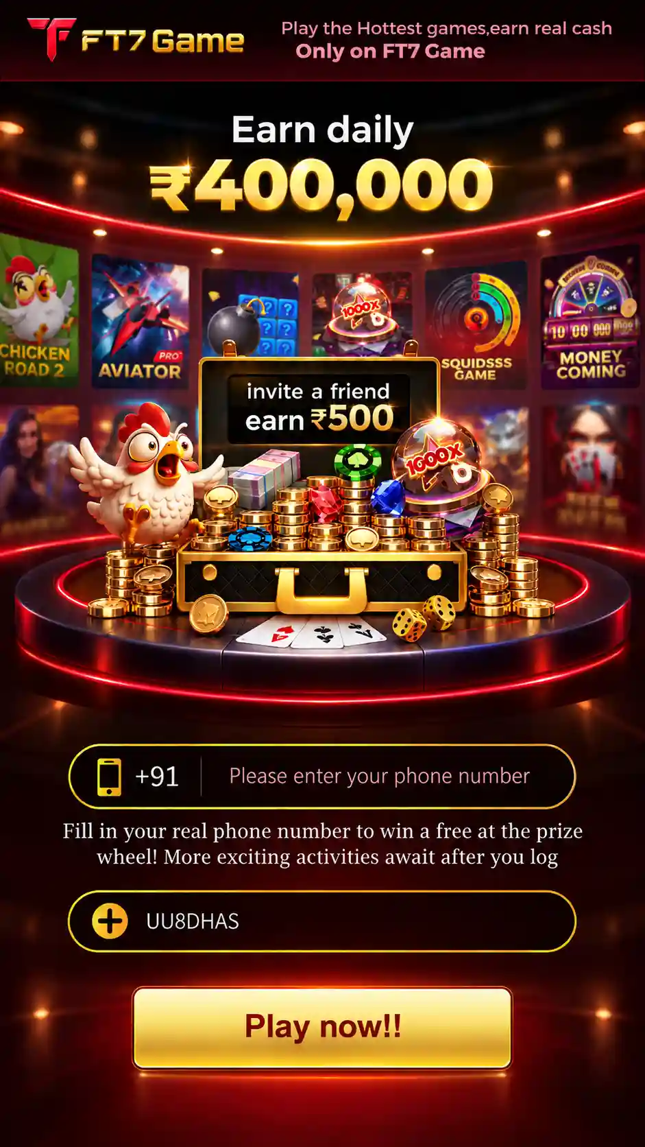 FT7 Game Download and APK screen