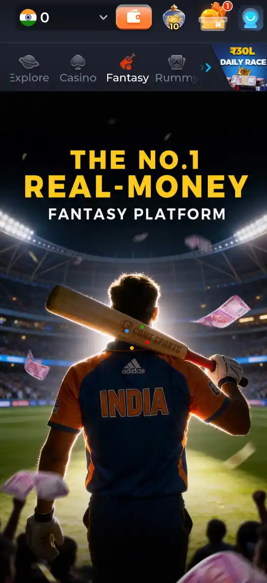 LUCKX App mobile fantasy cricket and account access