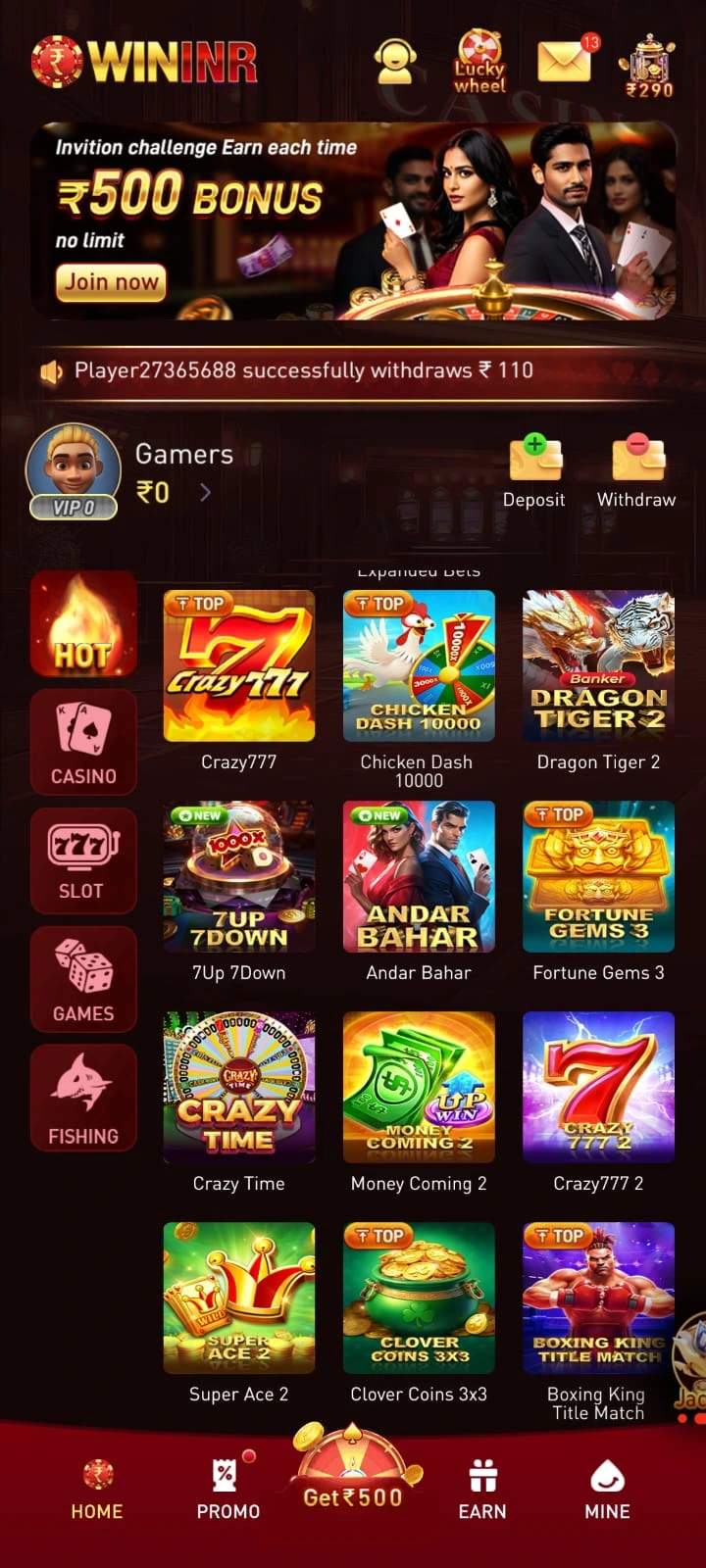 WININR Game app screenshot 3